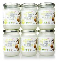 6x KULAU Organic Coconut Oil 450 ml
