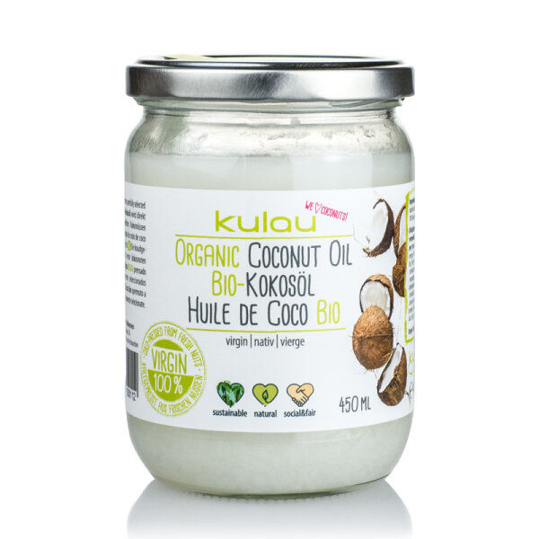 KULAU Organic Coconut Oil 450 ml